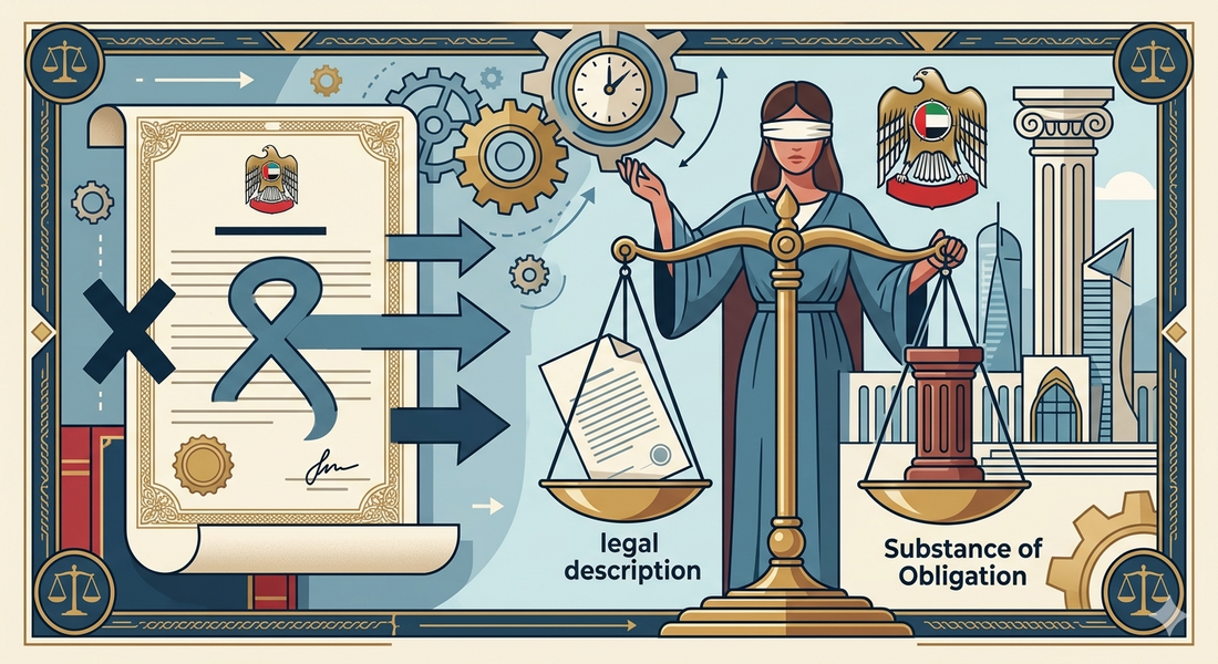 Characterization of the "Guarantee Check" in UAE Judiciary: Substance of Obligation Over Legal Descriptions⚖️